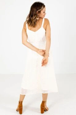 Escape Reality Midi Dress 16 Escape Reality Midi Dress -Outlet Bella Ella Boutique Store Escape Reality Cream Dress Back 5000x