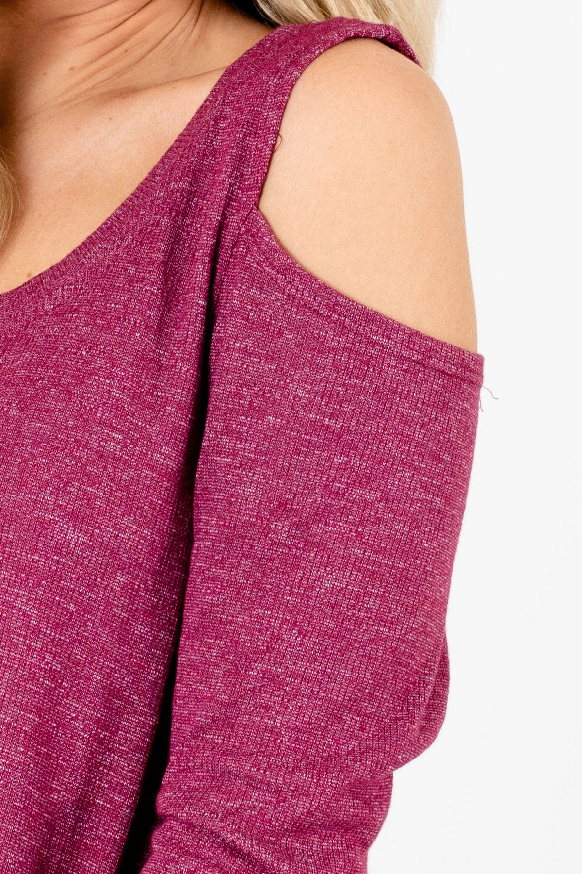 Fine By Me Berry Purple Cold Shoulder Top 5 Fine By Me Berry Purple Cold Shoulder Top - Image 3