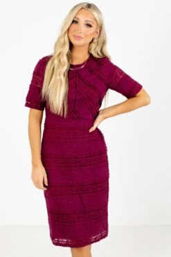 Fit For A Queen Knee-Length Dress -Outlet Bella Ella Boutique Store Fit for Queen Red Dress Front 5000x