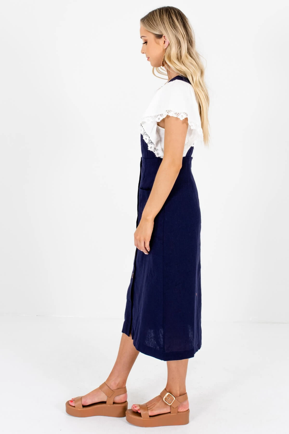 Gal Pal Blue Midi Dress 9 Gal Pal Blue Midi Dress - Image 7