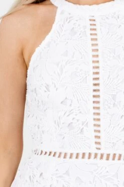 Glamorous Life White Mini Dress 11 Glamorous Life White Mini Dress -Outlet Bella Ella Boutique Store GlamorousLifeWhiteDressDetail 5000x