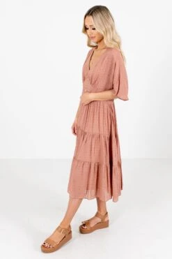 Gorgeous Girl Midi Dress 16 Gorgeous Girl Midi Dress -Outlet Bella Ella Boutique Store Gorgeous Girl Mauve Dress Side 5000x