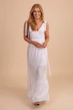 How Far I've Come Ribbed Maxi Dress - White 13 How Far I've Come Ribbed Maxi Dress - White -Outlet Bella Ella Boutique Store HowfarI veComeRibbedMaxiDress Front 5000x