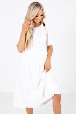 In My Dreams White Midi Dress 15 In My Dreams White Midi Dress -Outlet Bella Ella Boutique Store In My Dreams White Dress Front 5000x