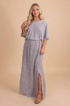 In The Limelight Ribbed Maxi Dress