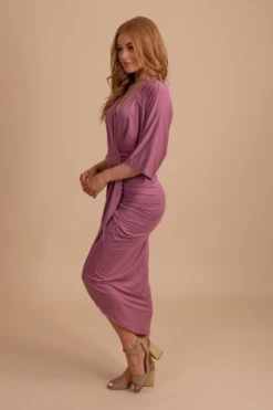 Just A Crush Ruched Midi Dress 29 Just A Crush Ruched Midi Dress -Outlet Bella Ella Boutique Store JustACrushRuchedMidiDress Side 5000x