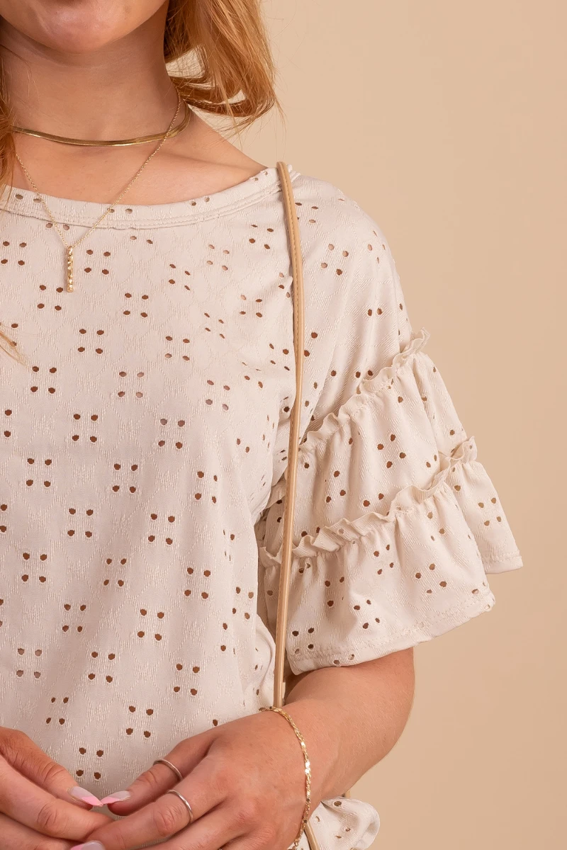 Just You & I Eyelet Top 5 Just You & I Eyelet Top - Image 3