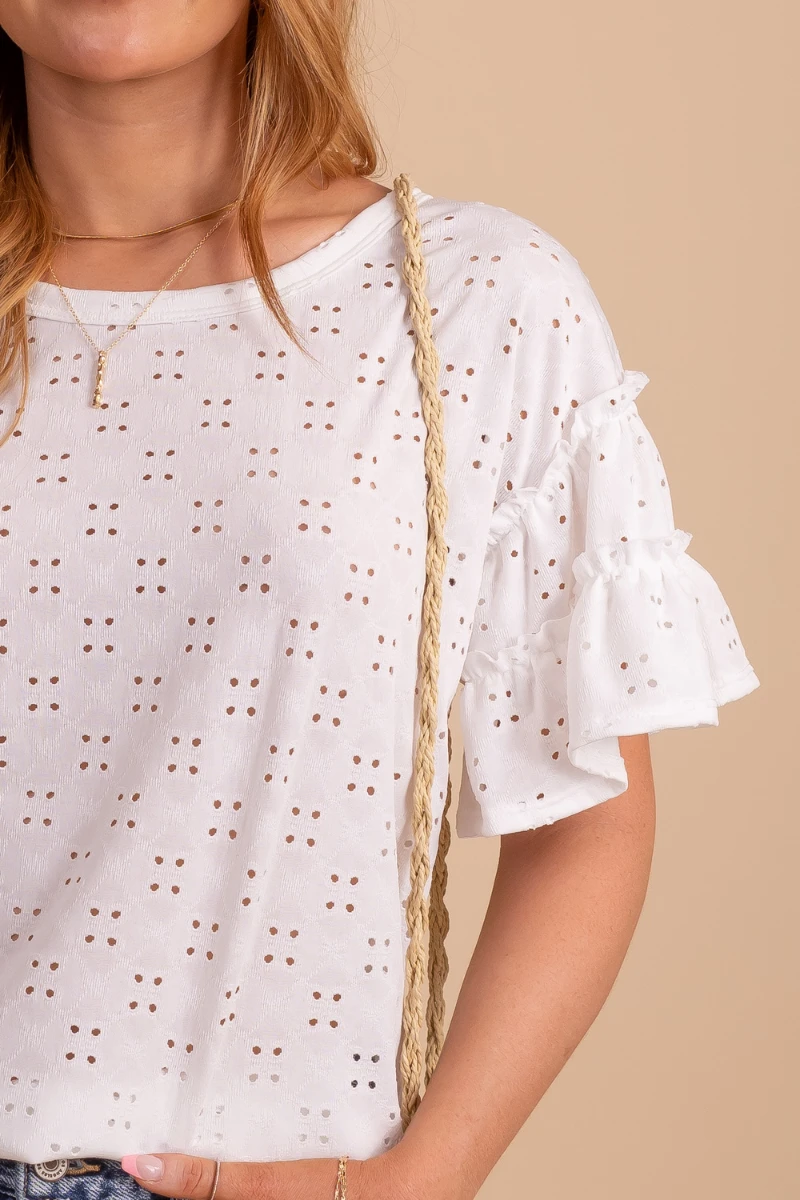 Just You & I Eyelet Top 9 Just You & I Eyelet Top - Image 7