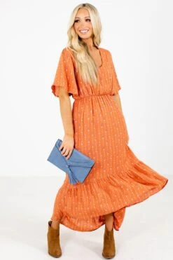 Lights Down Low Patterned Midi Dress