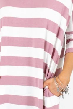 Lover's Game Striped Top -Outlet Bella Ella Boutique Store Lover sGameTopPinkDetail 5000x