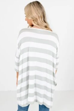 Lover's Game Striped Top -Outlet Bella Ella Boutique Store Lover sGameTopSageBack 5000x