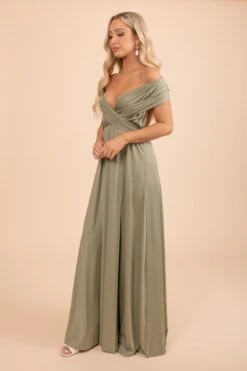 Lovers Twist Maxi Dress 31 Lovers Twist Maxi Dress -Outlet Bella Ella Boutique Store LoversTwistMaxiDress Side Olive 5000x