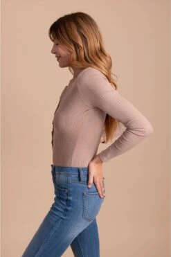 Happiness Guaranteed Button Down Bodysuit -Outlet Bella Ella Boutique Store MainSqueezeButtonDownBodysuit LightPink 3 5000x