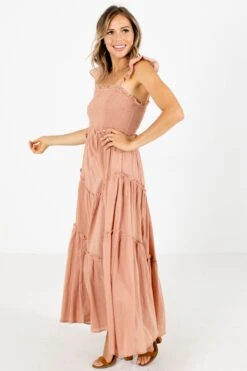 Mindful Living Maxi Dress -Outlet Bella Ella Boutique Store Mindful Living Dress Side 5000x