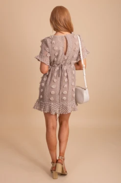 Moving On Textured Mini Dress -Outlet Bella Ella Boutique Store MovingOnTexturedMiniDress Back 5000x