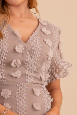 Moving On Textured Mini Dress -Outlet Bella Ella Boutique Store MovingOnTexturedMiniDress Detail 5000x