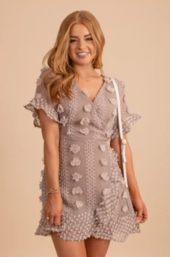 Moving On Textured Mini Dress -Outlet Bella Ella Boutique Store MovingOnTexturedMiniDress Front 5000x