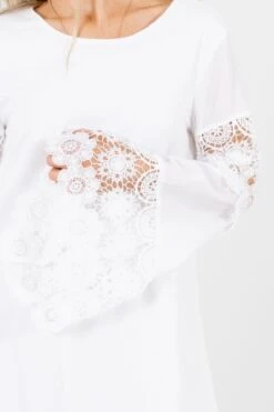 My Great Love White Mini Dress 10 My Great Love White Mini Dress -Outlet Bella Ella Boutique Store MyGreatLoveWhiteDressDetail 5000x