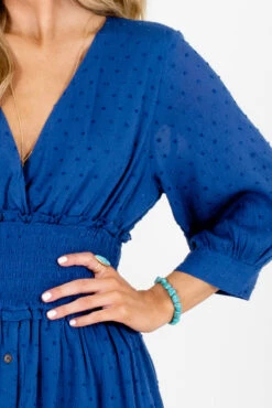 My Muse Blue Midi Dress 11 My Muse Blue Midi Dress -Outlet Bella Ella Boutique Store My Muse Blue Dress Detail 5000x