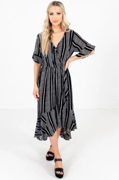 Nice To Meet You Patterned Midi Dress
