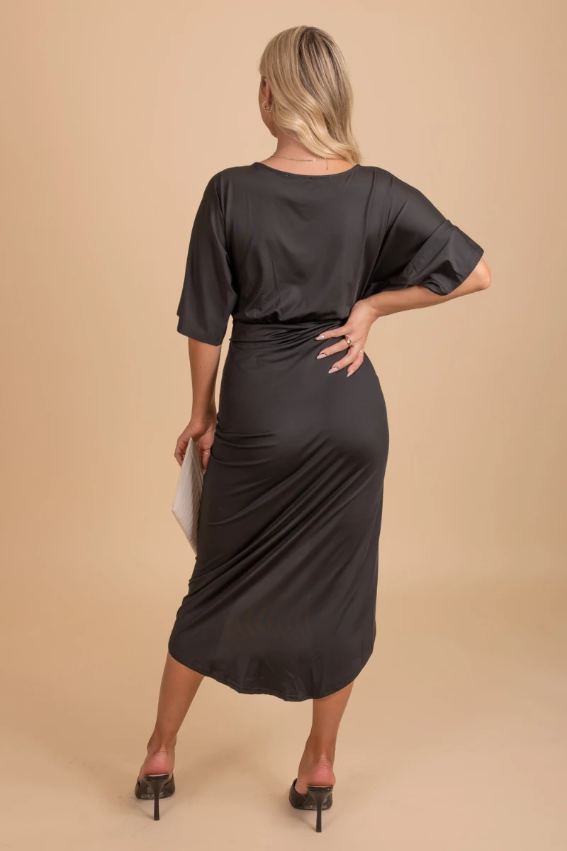 Now Or Never Faux Wrap Dress 9 Now Or Never Faux Wrap Dress - Image 7