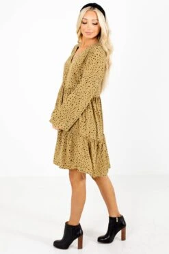 Off The Grid Patterned Mini Dress 12 Off The Grid Patterned Mini Dress -Outlet Bella Ella Boutique Store Off The Grid Green Dress Side 5000x