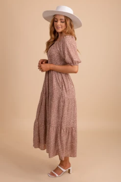 On The Wild Side Patterned Maxi Dress -Outlet Bella Ella Boutique Store OnTheWildSidePatternedMaxiDress Side 5000x