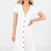 One In A Million White Midi Dress 1 One In A Million White Midi Dress -Outlet Bella Ella Boutique Store One in a Million White Dress Front 5000x