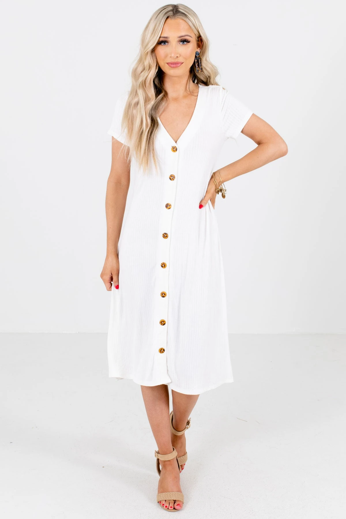 One In A Million White Midi Dress 6 One In A Million White Midi Dress - Image 4