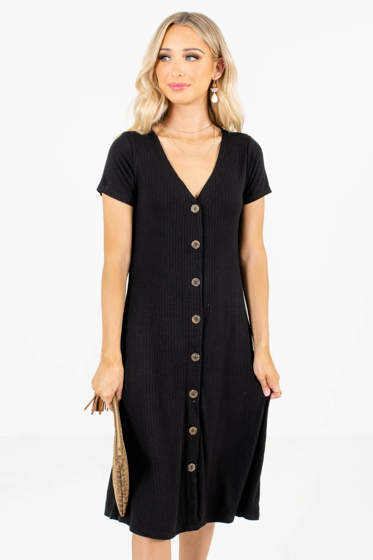 One In A Million Black Midi Dress 8 One In A Million Black Midi Dress - Image 6