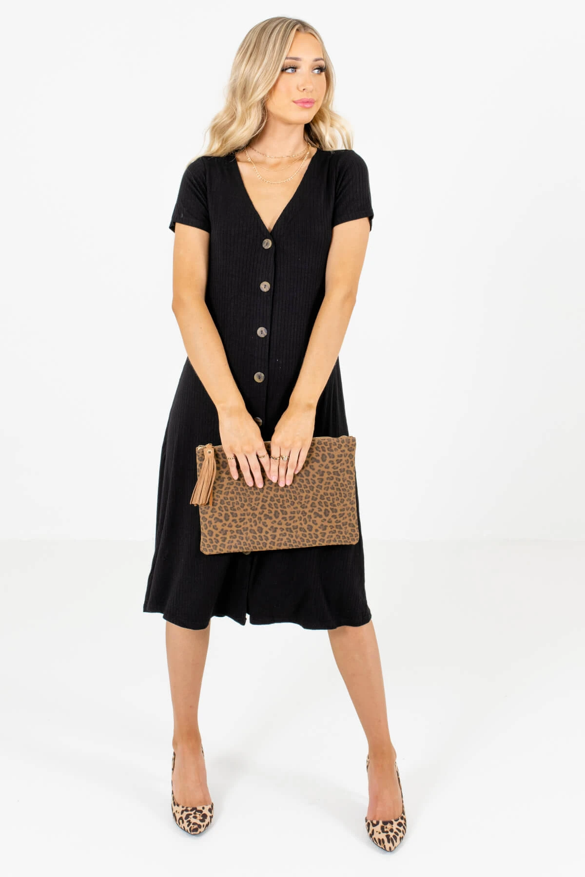 One In A Million Black Midi Dress 6 One In A Million Black Midi Dress - Image 4