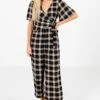 Perfect Timing Black Plaid Jumpsuit