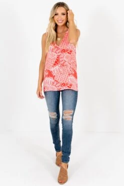 Positive Vibes Red Paisley Tank 14 Positive Vibes Red Paisley Tank -Outlet Bella Ella Boutique Store Positive Vibes Red Paisley Tank Full 5000x