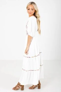 Queen Of Summer White Maxi Dress -Outlet Bella Ella Boutique Store Queen of Summer White Dress Side 5000x