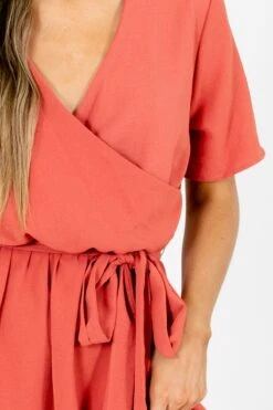 Raise Your Glass Maxi Dress -Outlet Bella Ella Boutique Store Raise Your Glass Coral Dress Detil 5000x