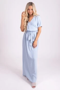 Raise Your Glass Maxi Dress -Outlet Bella Ella Boutique Store RaiseYourGlass Dress LtBlue 5000x