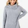 Season's Greetings Gray Cowl Neck Sweater -Outlet Bella Ella Boutique Store Season s Greetings Gray Sweater Front4 5000x