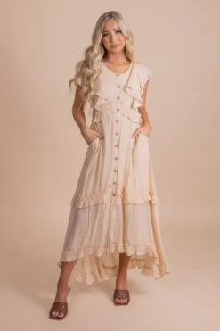 Song Of Love Maxi Dress 26 Song Of Love Maxi Dress -Outlet Bella Ella Boutique Store SongOfLoveMaxiDressCream Front 5000x