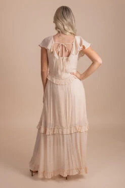 Song Of Love Maxi Dress 28 Song Of Love Maxi Dress -Outlet Bella Ella Boutique Store SongofLoveMaxiDressCream Back 5000x