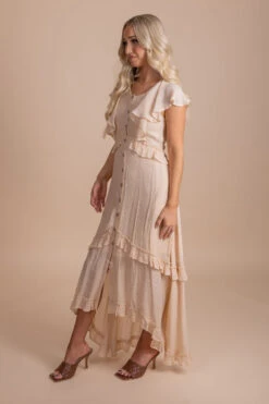 Song Of Love Maxi Dress 29 Song Of Love Maxi Dress -Outlet Bella Ella Boutique Store SongofLoveMaxiDressCream Side 5000x