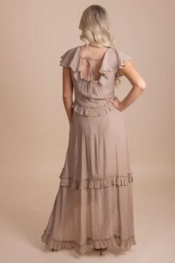 Song Of Love Maxi Dress 36 Song Of Love Maxi Dress -Outlet Bella Ella Boutique Store Songoflovemaxibrownback 5000x