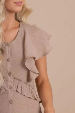 Song Of Love Maxi Dress 35 Song Of Love Maxi Dress -Outlet Bella Ella Boutique Store Songoflovemaxibrowncloseup 5000x