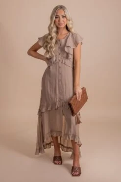 Song Of Love Maxi Dress 34 Song Of Love Maxi Dress -Outlet Bella Ella Boutique Store Songoflovemaxibrownfront 5000x