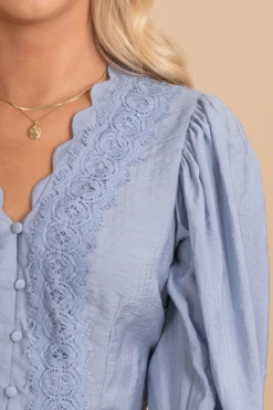 Step Aside Puff Sleeve Top -Outlet Bella Ella Boutique Store StepAsidePuffSleeveTop Detail 5000x