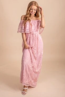 Still Not Over You Lace Maxi Dress -Outlet Bella Ella Boutique Store StillNotOverYouLaceMaxiDressfront4 5000x