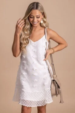 Summer Fling Textured Mini Dress -Outlet Bella Ella Boutique Store SummerFlingTexturedMiniDressfront5jpg 5000x