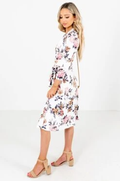 Sunday Kind Of Love White Floral Knee-Length Dress 14 Sunday Kind Of Love White Floral Knee-Length Dress -Outlet Bella Ella Boutique Store Sunday Kind of Love White Dress Side 5000x