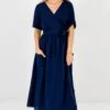 Sunday Afternoon Navy Maxi Wrap Dress -Outlet Bella Ella Boutique Store Sunday Afternoon Navy Maxi Wrap Dress Full 5000x