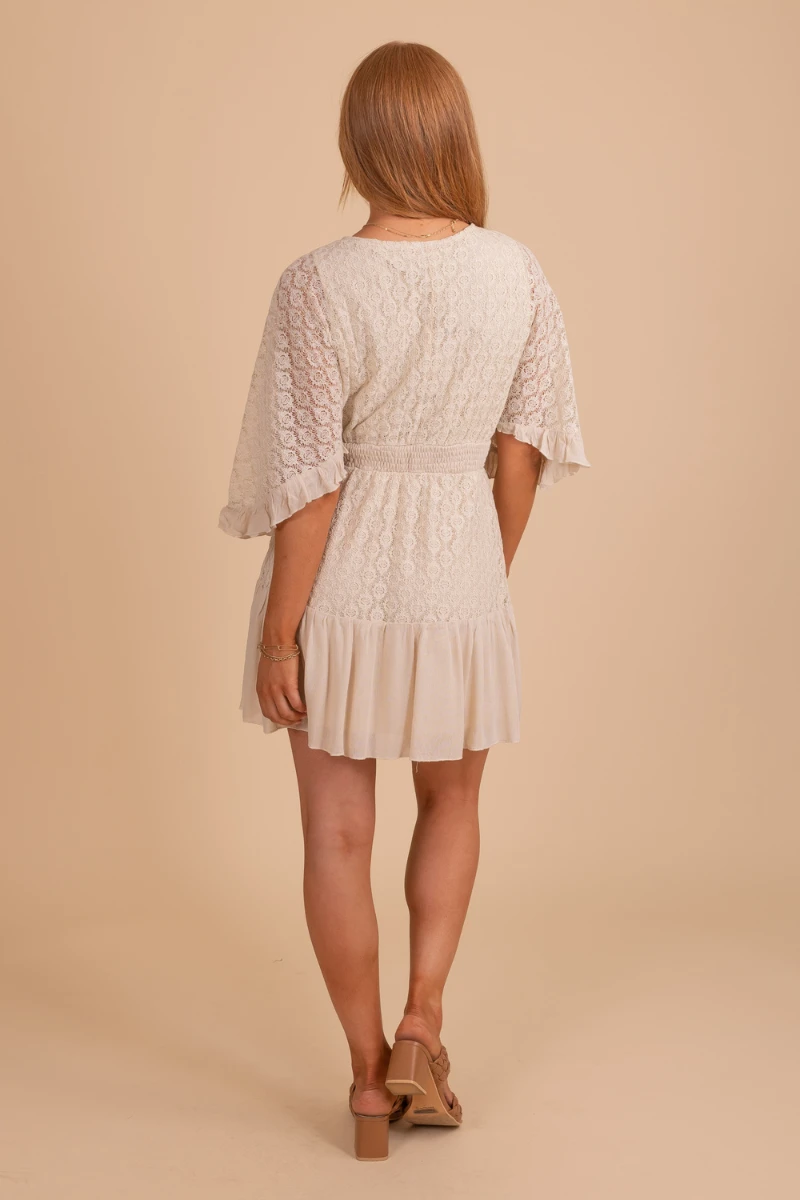 Sunny Afternoon Lace Mini Dress 5 Sunny Afternoon Lace Mini Dress - Image 3