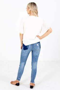 Sweet Success Wrap Top -Outlet Bella Ella Boutique Store Sweet Success Cream Top Back 5000x